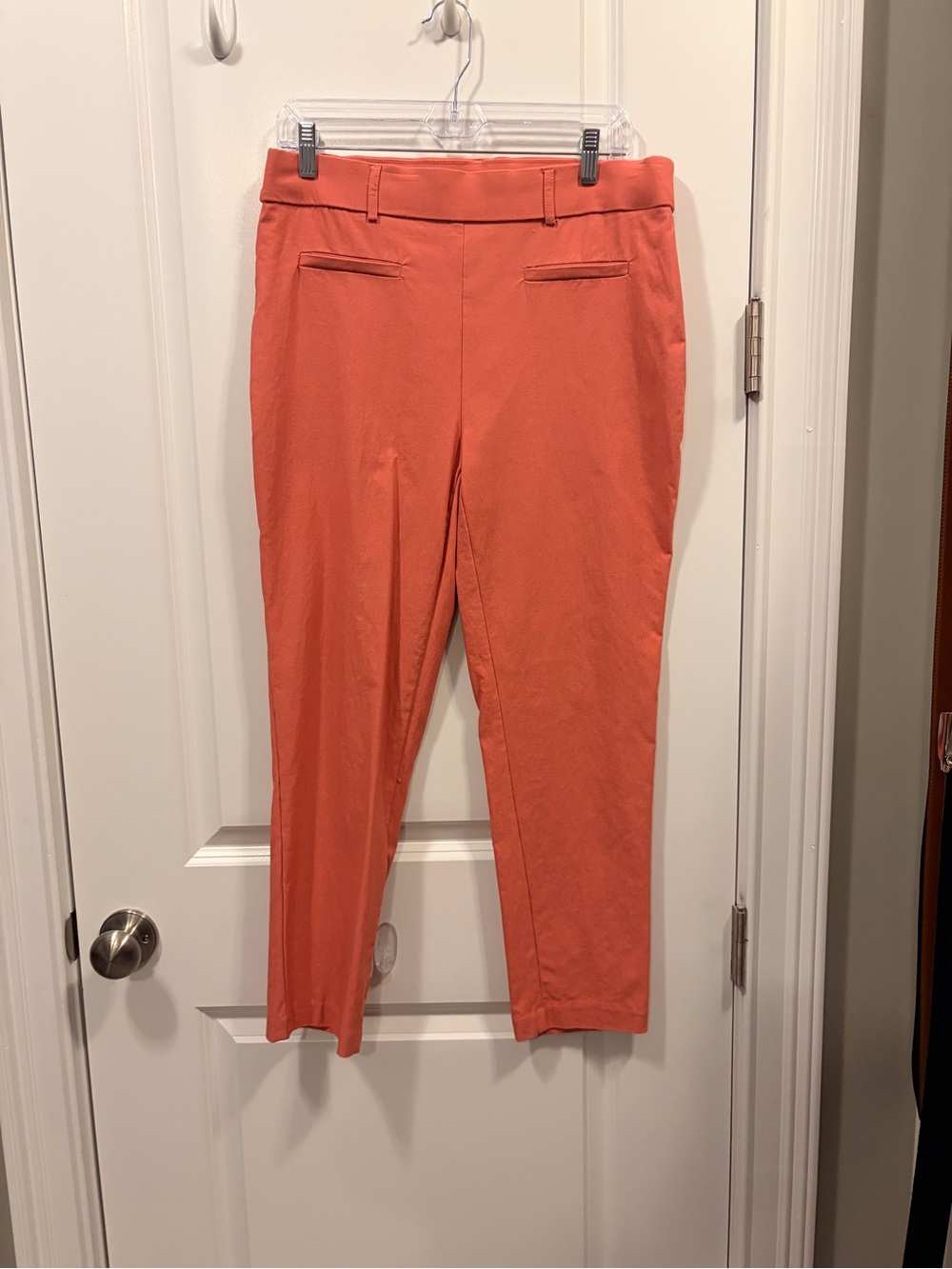 Jules & Leopold Coral Skinny Ankle Pants